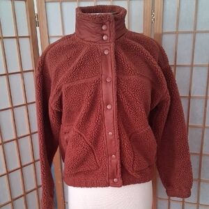 Old Navy Women's Rust Teddy Jacket